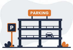 Icône parking couvert
